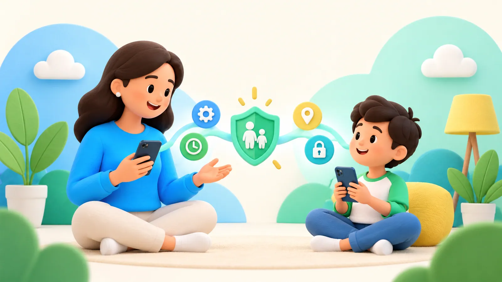 Family illustration: Can an Android Parent Manage a Child’s iPhone?