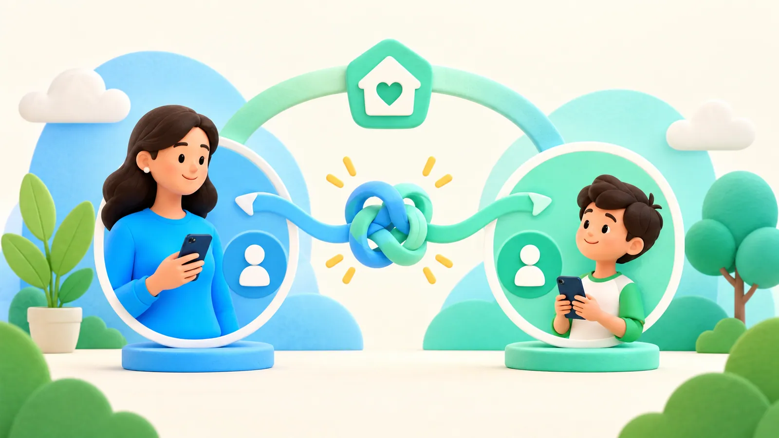 Family illustration: My Child Uses My Apple Account: What Should We Change?